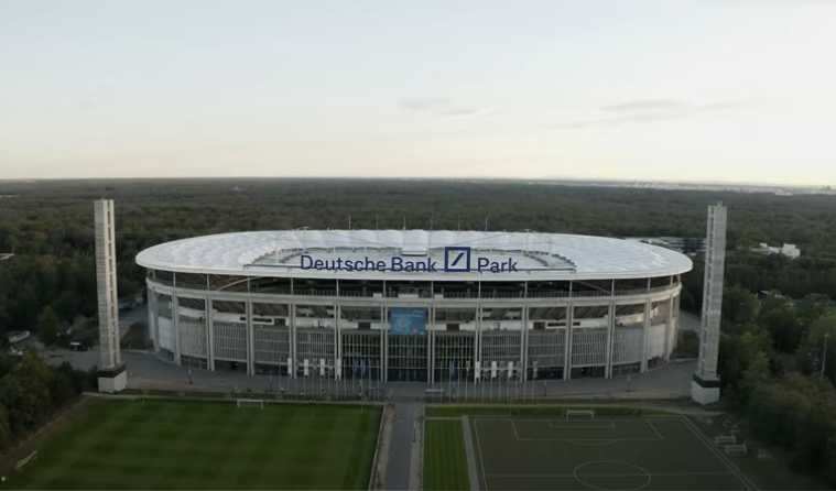 Deutsche Bank Park Stadium-the home of the football club Eintrac