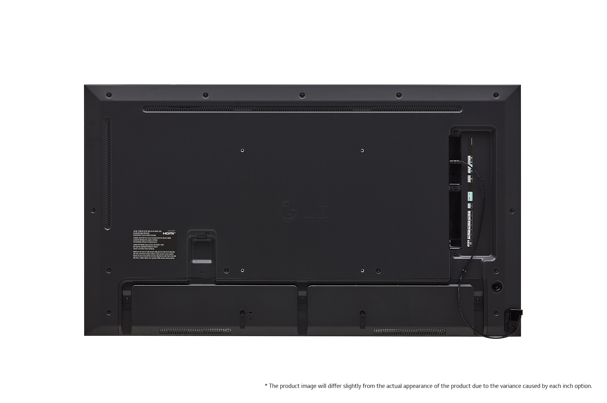 Standard UV5N-E, Rear view (* The product image would differ from its actual appearance, as it would vary slightly depending on each inch option.)