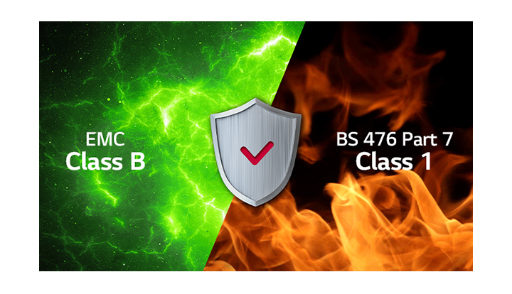 EMC Class B Certified & Fire Resistant Design