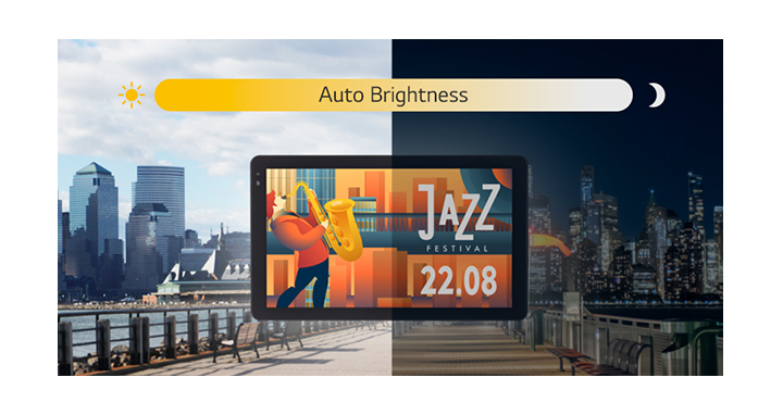 The 22XF1TJ screen can adjust its brightness automatically according to the ambient light.