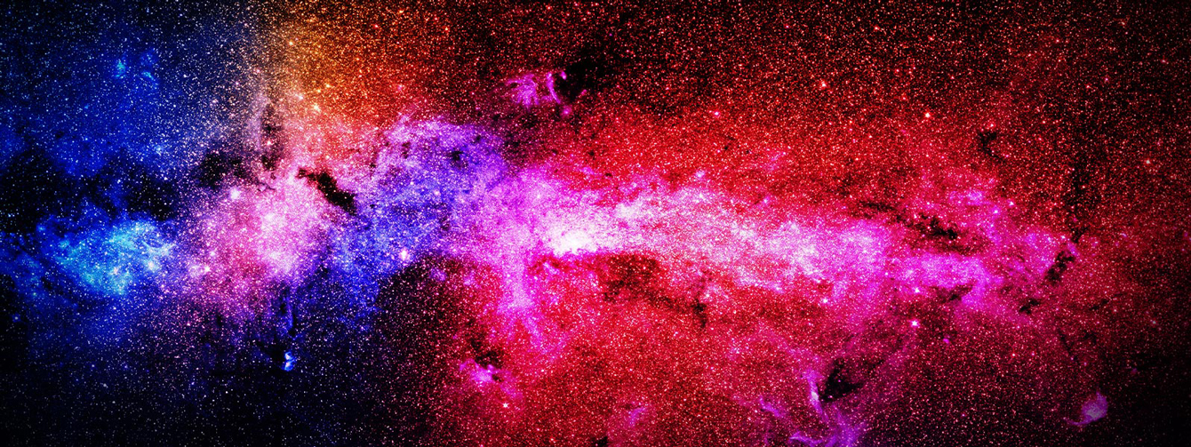 The cosmos with rich colors and vivid picture quality.