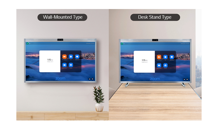 One:Quick Works comes with a Wall Mounted Type and Desk Stand Type for installation. 