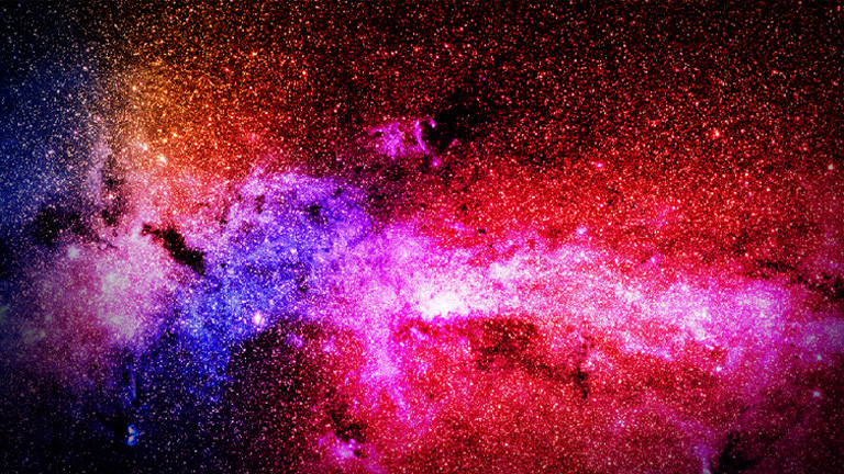 The cosmos with rich colors and vivid picture quality.
