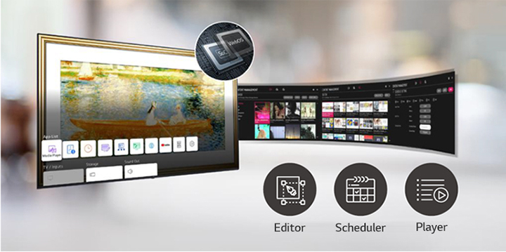 A number of tasks that can be done simultaneously are easily arranged through the webOS platform.