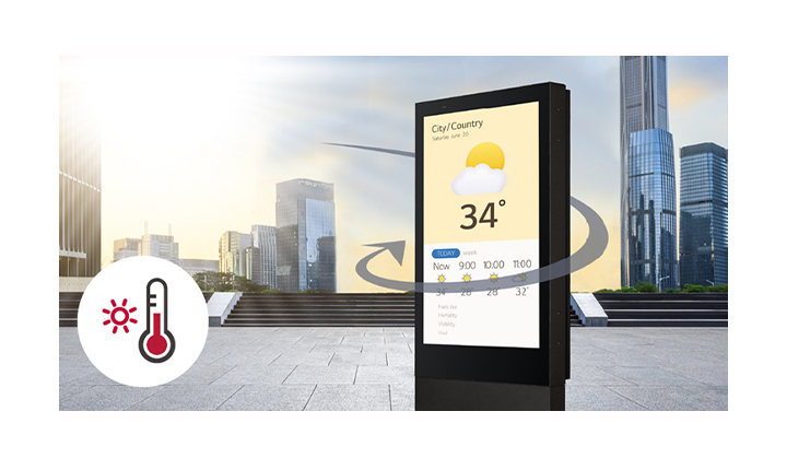 XE3C, with its thermal management solution, performs well even in hot outdoor environments.