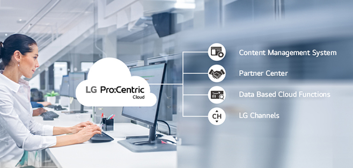 The woman is working through Pro:Centric Cloud.